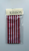 Accent Ribbon - Red Cabana Stripe