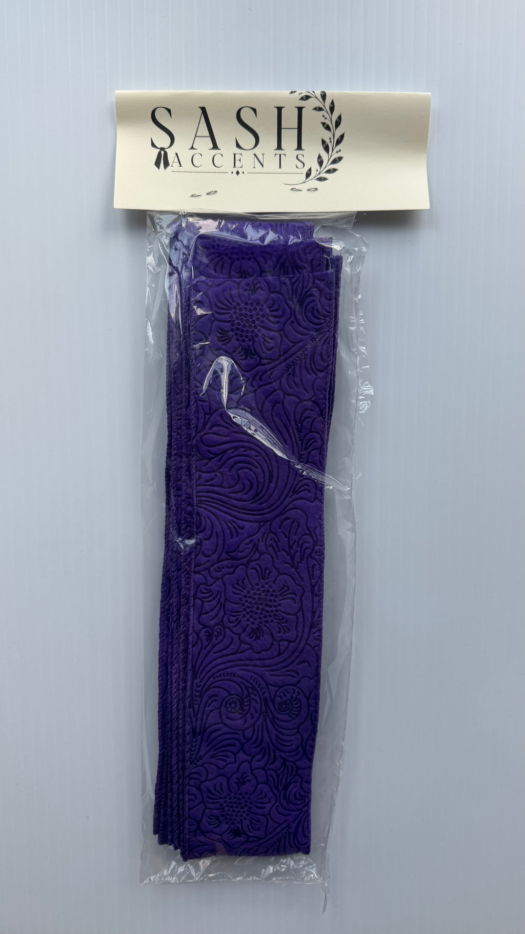 Accent Ribbon - Embossed 2.5" - Multiple Color Options