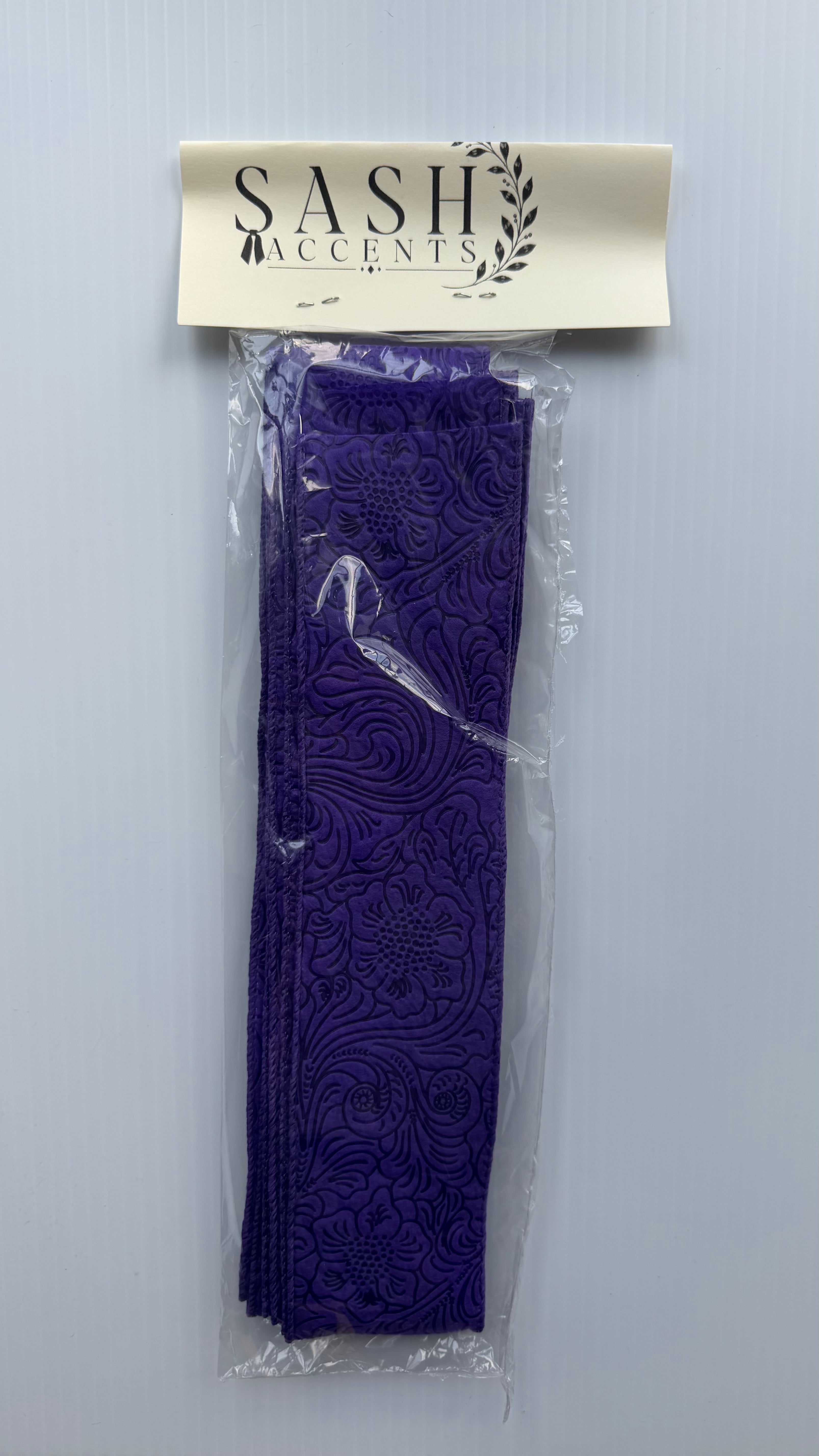Accent Ribbon - Embossed 2.5" - Multiple Color Options