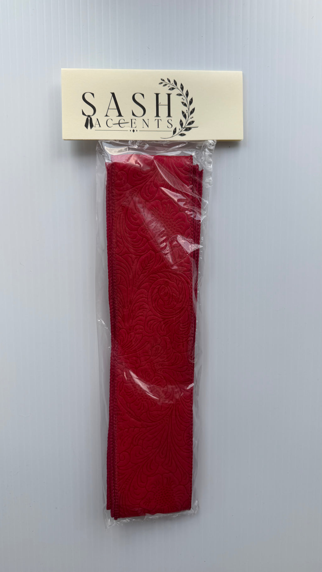 Accent Ribbon - Embossed 2.5" - Multiple Color Options