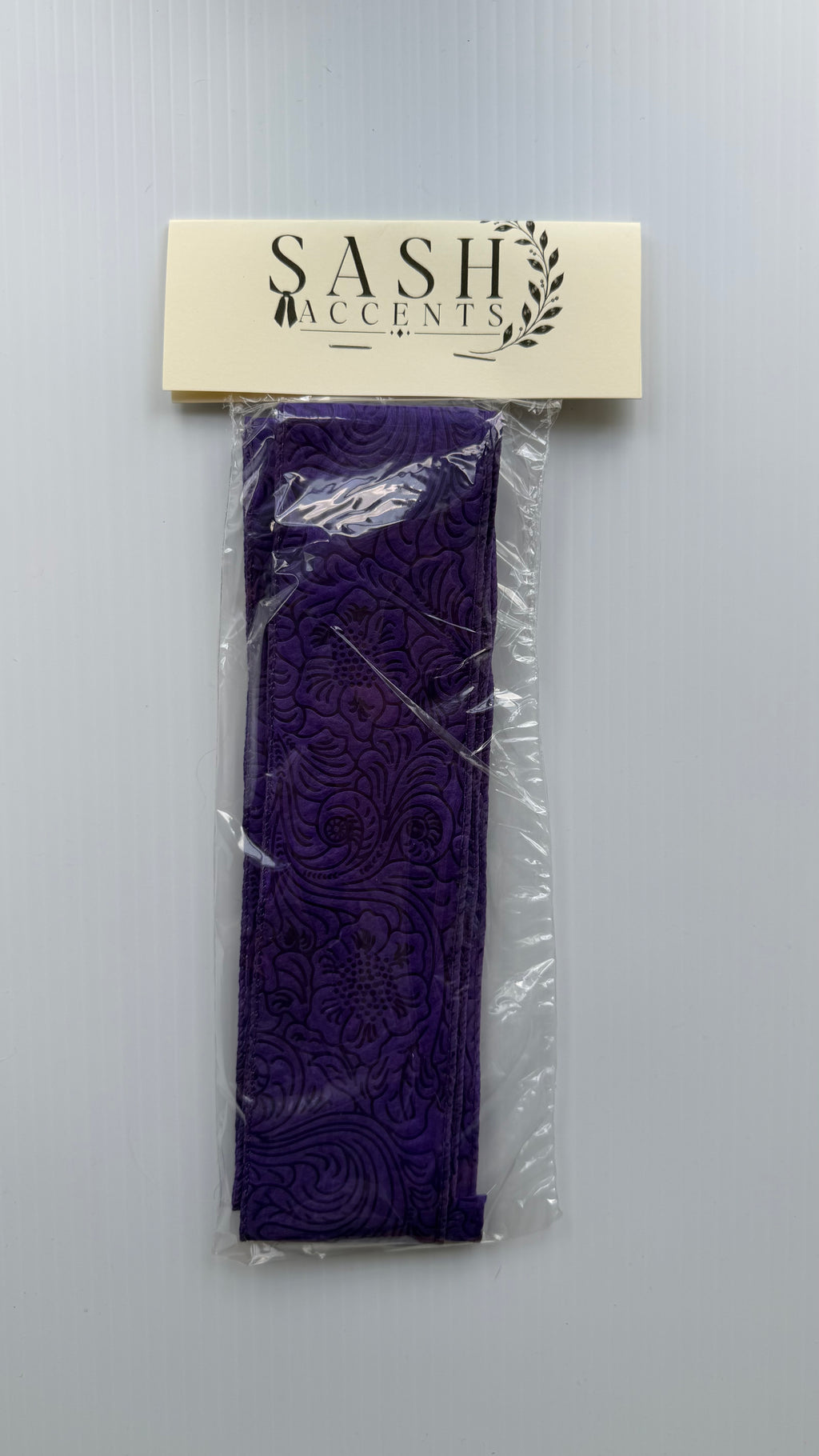 Accent Ribbon - Embossed 2.5" - Multiple Color Options
