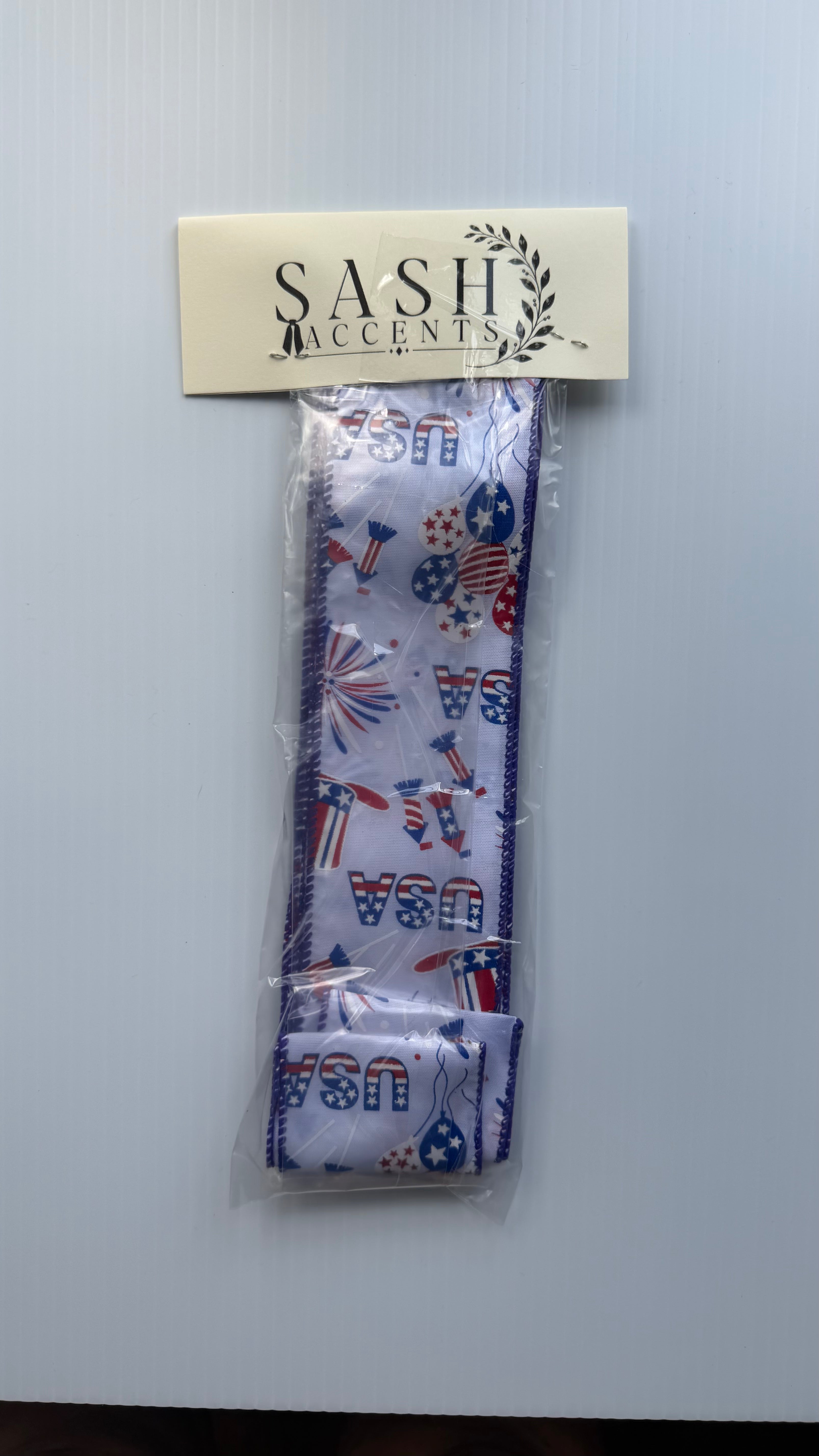 Accent Ribbon - USA Whimsical