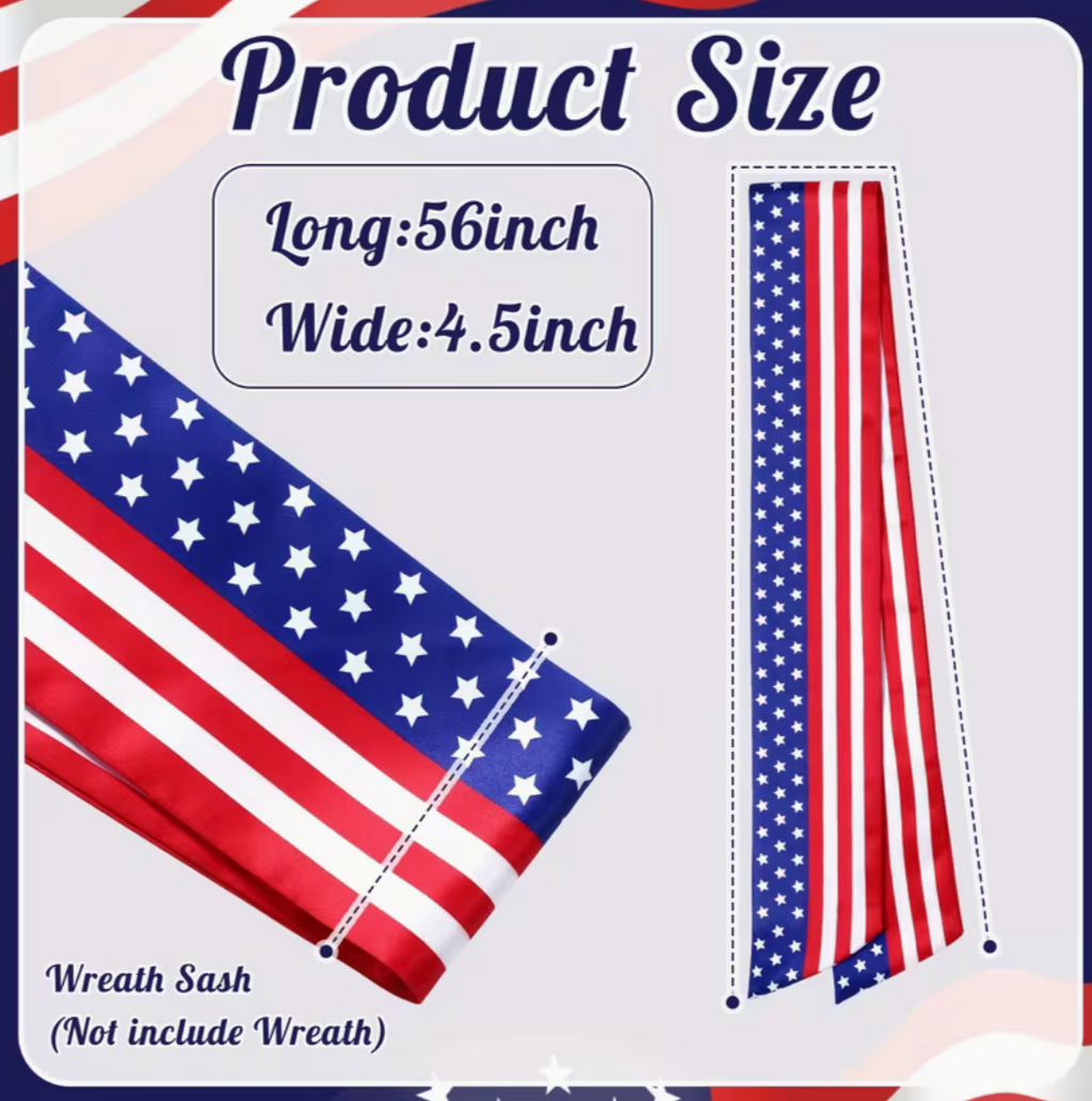 Satin Sash - Patriotic