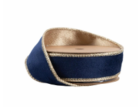 Navy Reversible Classic Velvet with Gold Backing - Come in Multiple Sizes