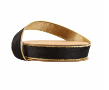 Black Reversible Classic Velvet With Gold Backing- Multiple sizes Available