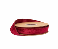 Red Heritage Velvet Ribbon 1 inch Ribbon